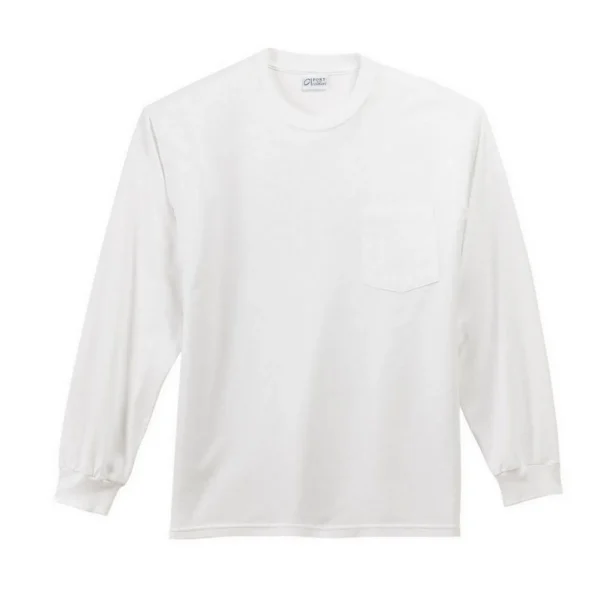 Port Company Pc61Lsp Long Sleeve Essential T Shirt With Pocket
